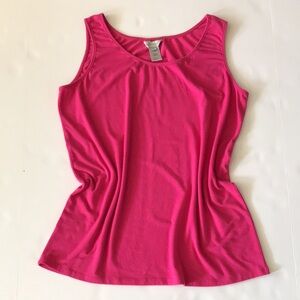 Multiples Fuchsia Pink Knit Tank Top, Size XLarge
